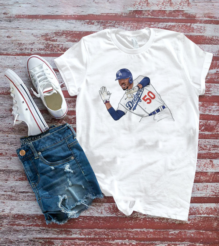 Mookie Betts Dodgers 50 Los Angeles Baseball MLB T-Shirt