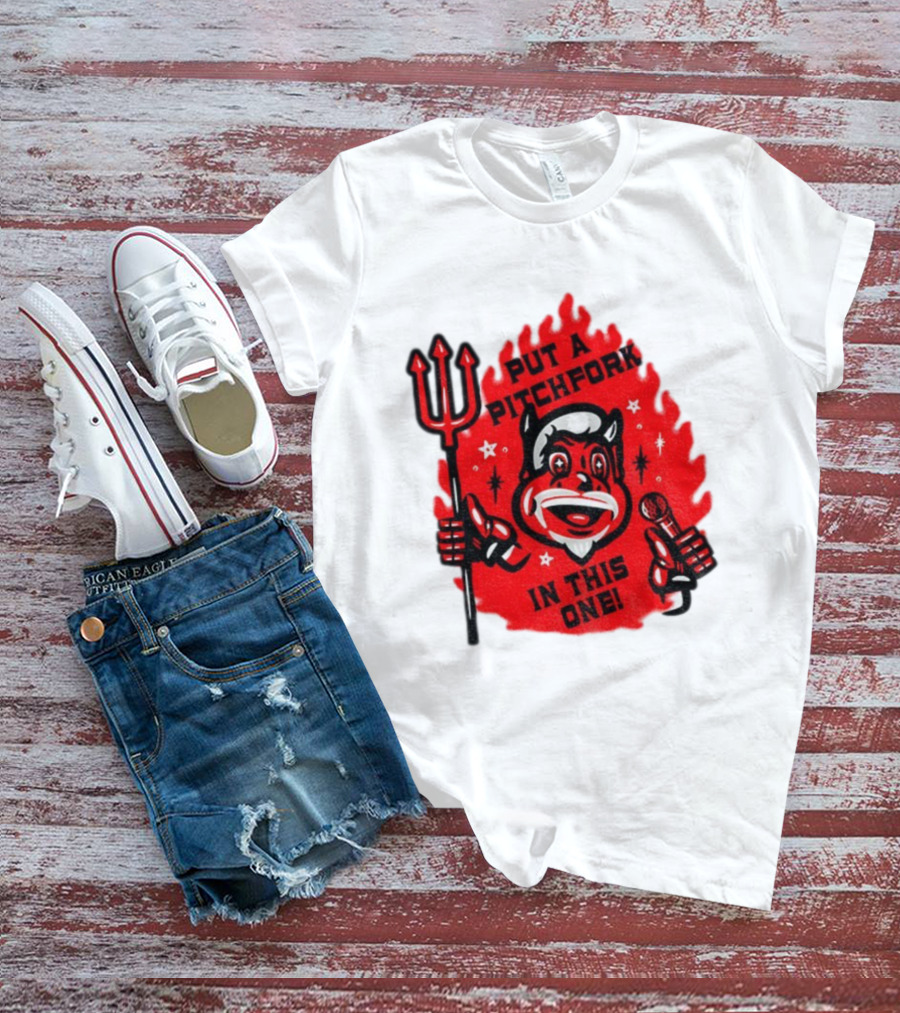 New Jersey Put A Pitchfork In This One NHL Devil Flame Retro T-Shirt