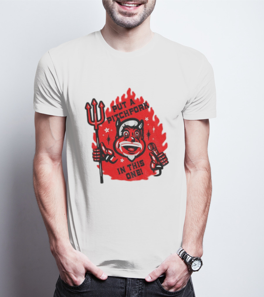 New Jersey Put A Pitchfork In This One NHL Devil Flame Retro T-Shirt