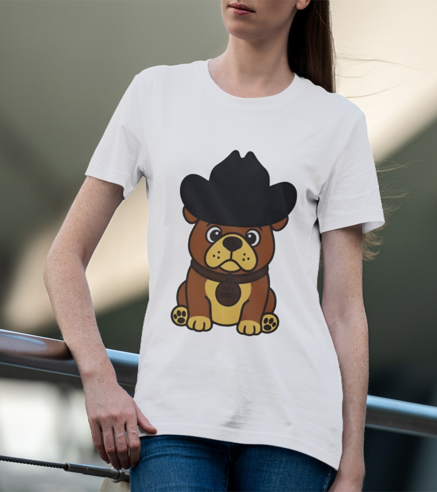 Rodeo Roscoe Dog Cowboy Hat Brown Pup T-Shirt