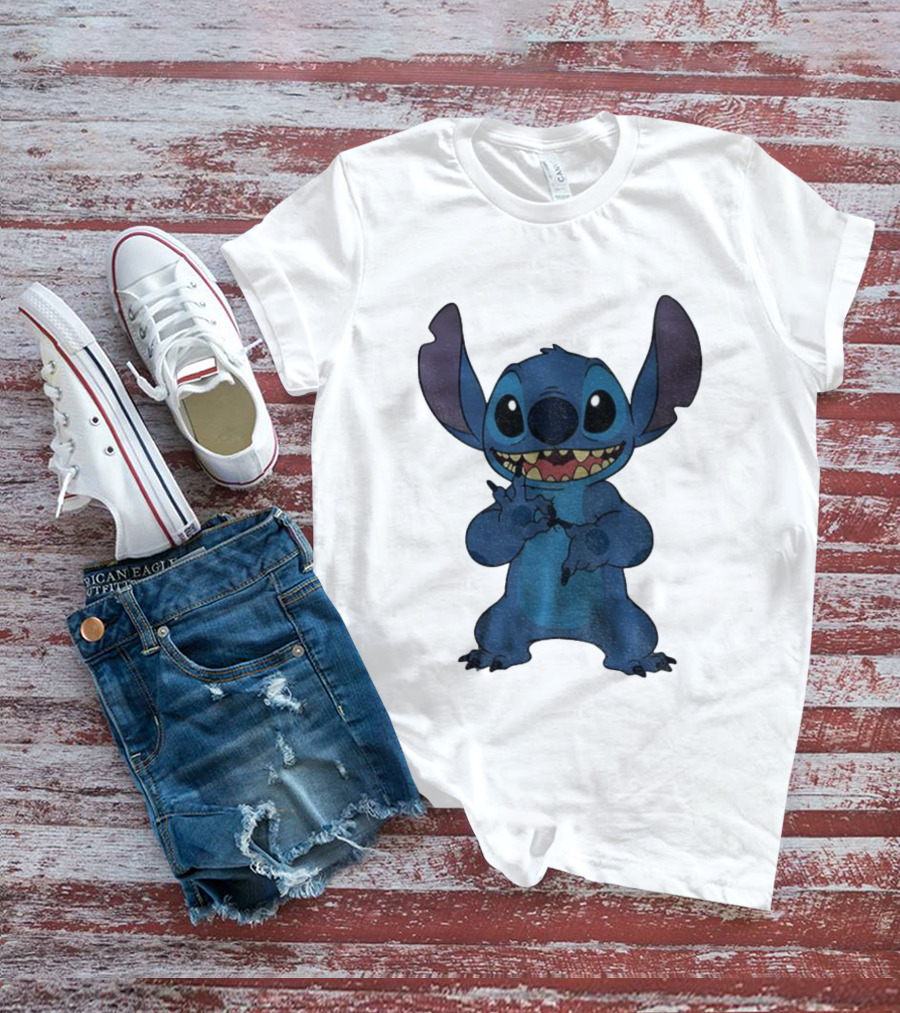Six Seven 6 7 Meme Funny Stitch Hands Character T-Shirt