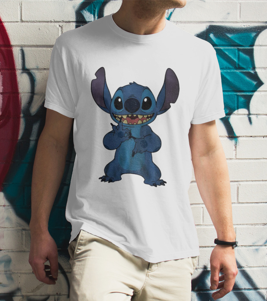 Six Seven 6 7 Meme Funny Stitch Hands Character T-Shirt