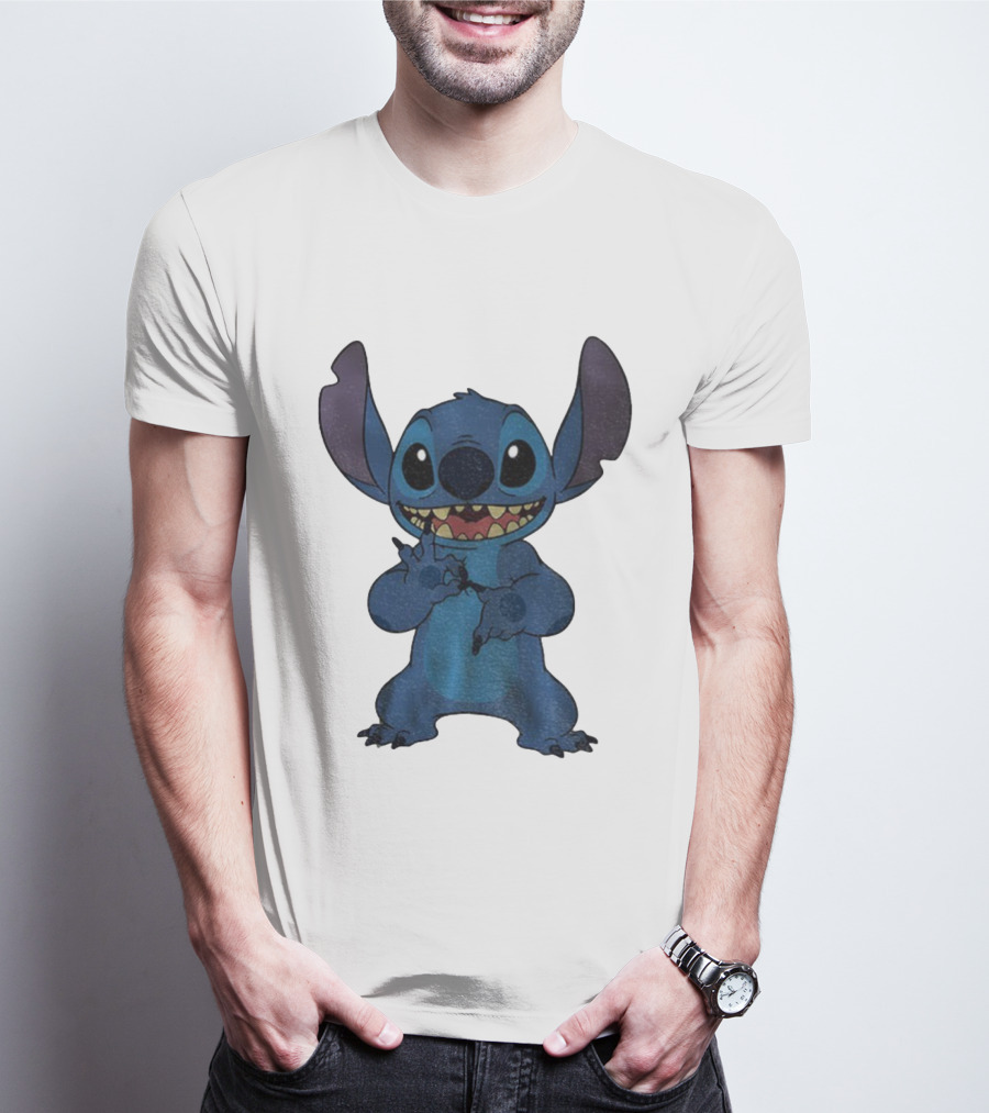 Six Seven 6 7 Meme Funny Stitch Hands Character T-Shirt