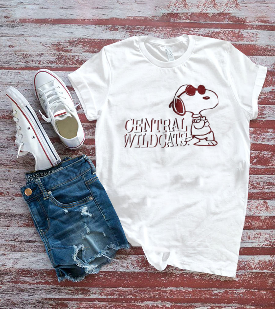 Central Wildcats Snoopy Arizona Wildcats T-Shirt