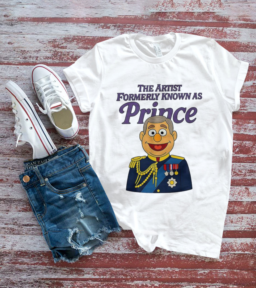The Artist Formerly Known As Prince Andrew Caricature Royal Cartoon T-Shirt