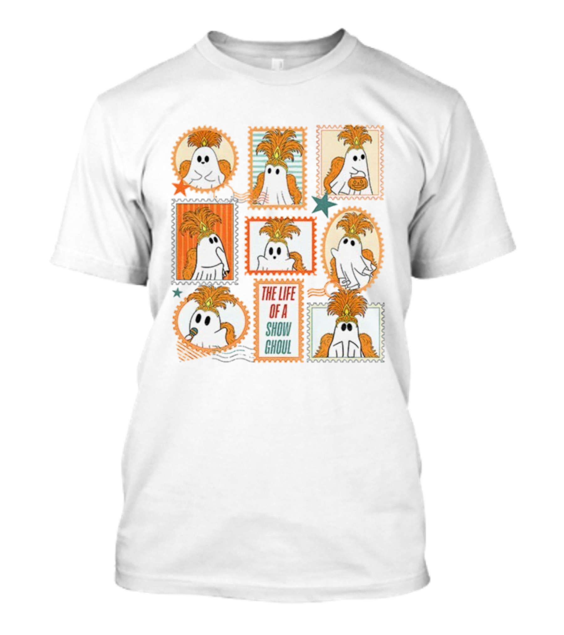 The Life Of A Show Ghoul Cute Ghost Halloween With Fun Costumes T-Shirt