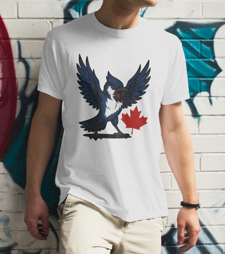 Toronto Blue Jays Canadian Blue Jay Go Jays Maple Leaf T-Shirt