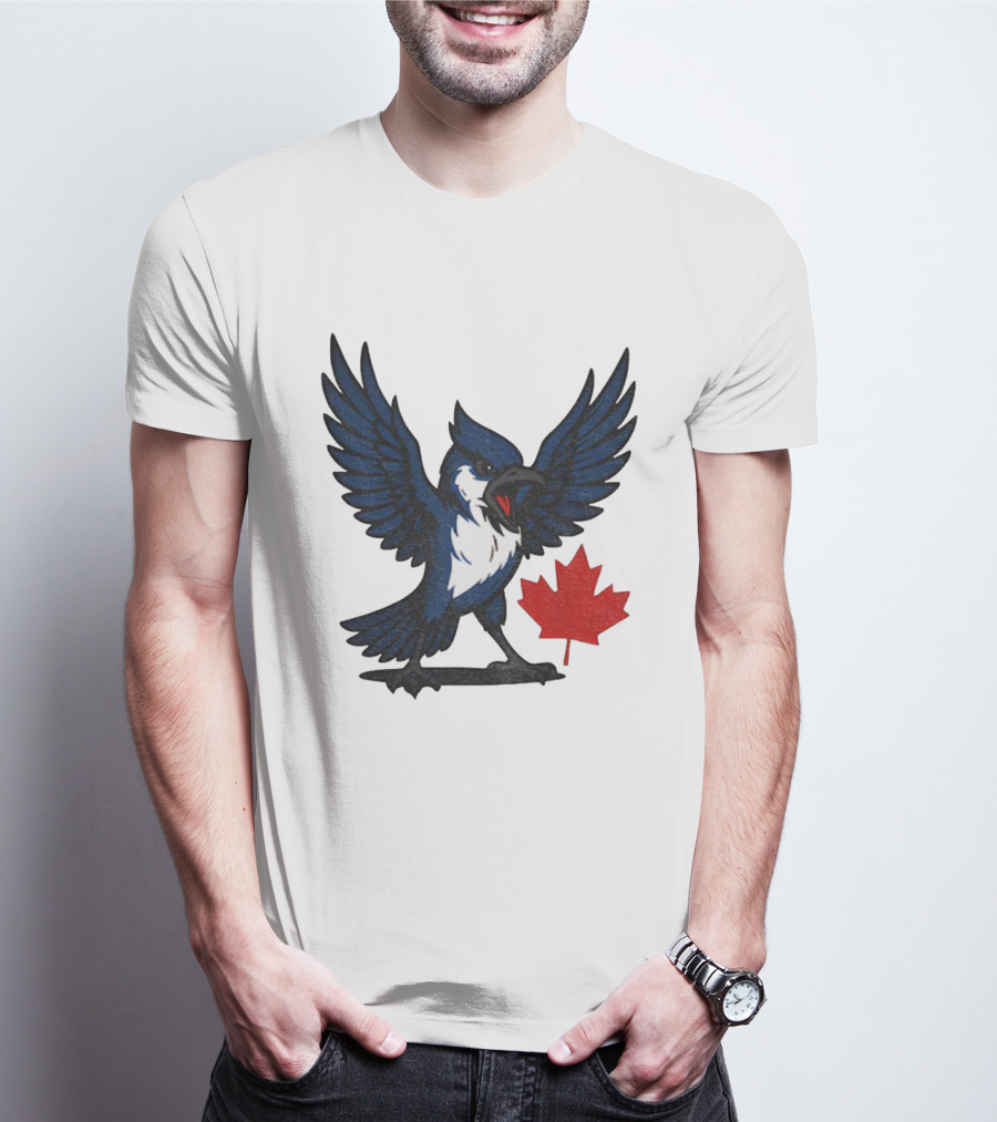 Toronto Blue Jays Canadian Blue Jay Go Jays Maple Leaf T-Shirt