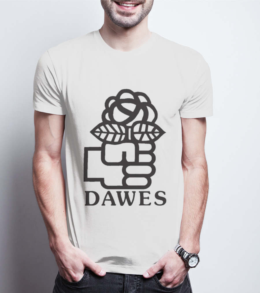 Dawes Rose Fist Symbol Icon T-Shirt