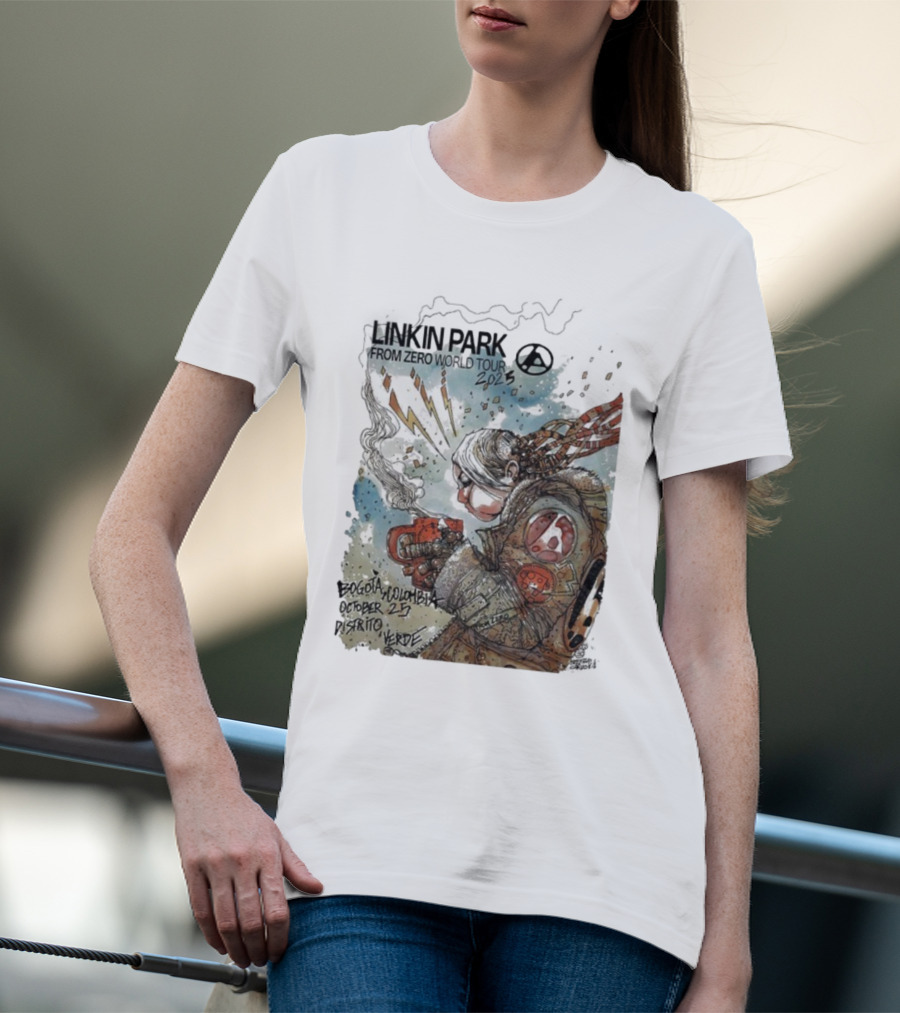 Linkin Park From Zero World Tour Bogota Colombia Distrito Verde October 25 2025 T-Shirt