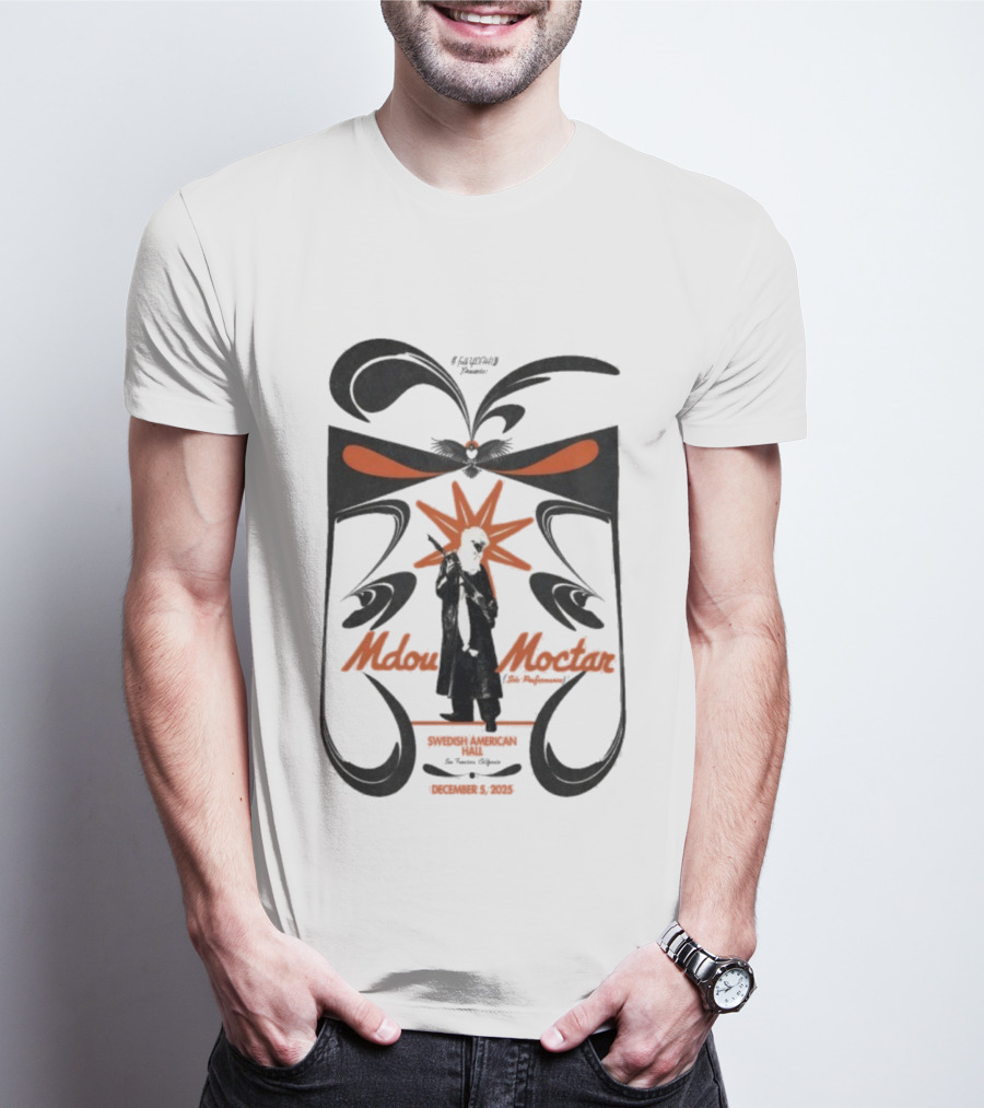 Mdou Moctar Live At Swedish American Hall Dec 5 2025 Tulip Records Event T-Shirt