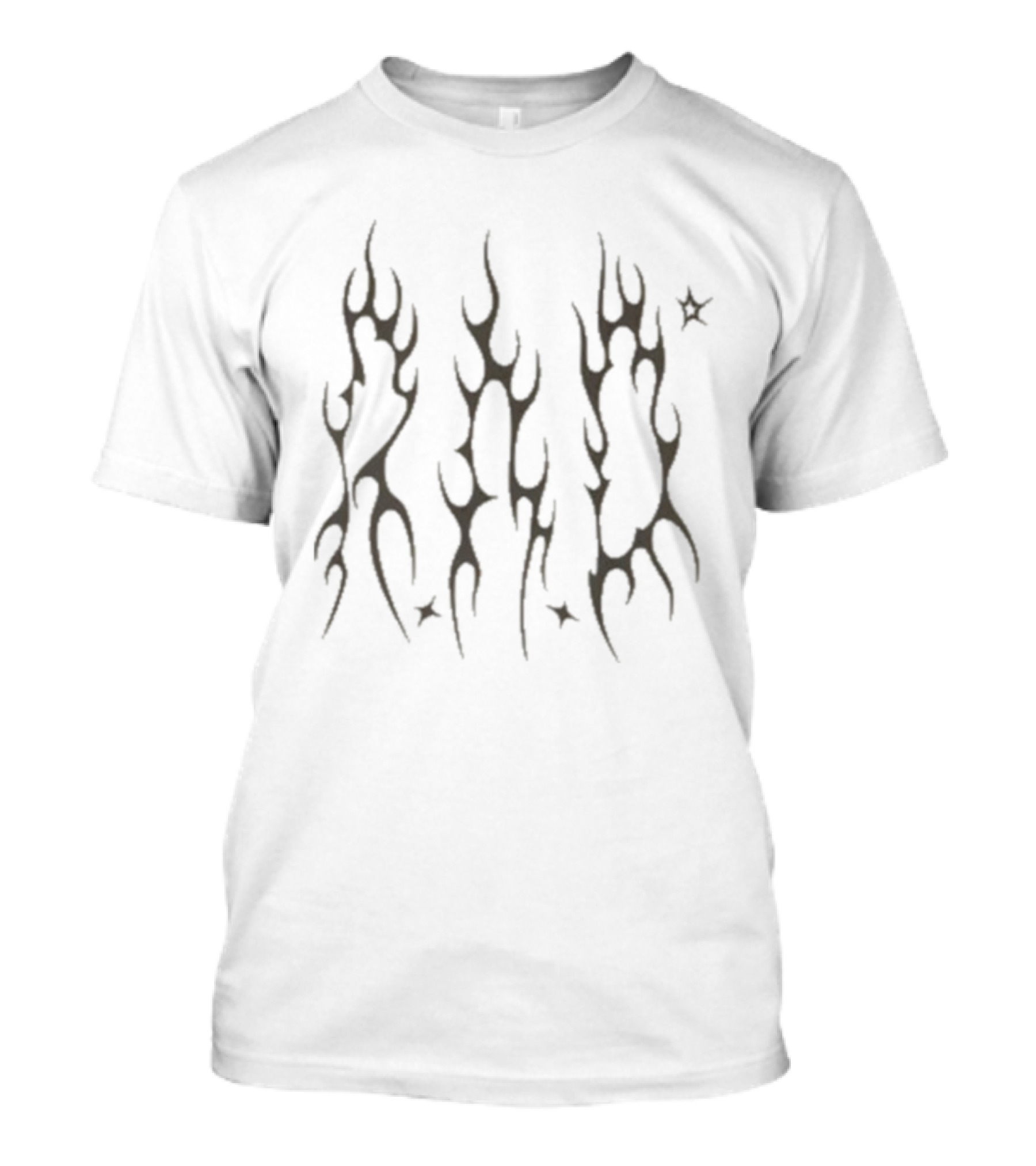 Rad Global Metal Flames And Stars T-Shirt