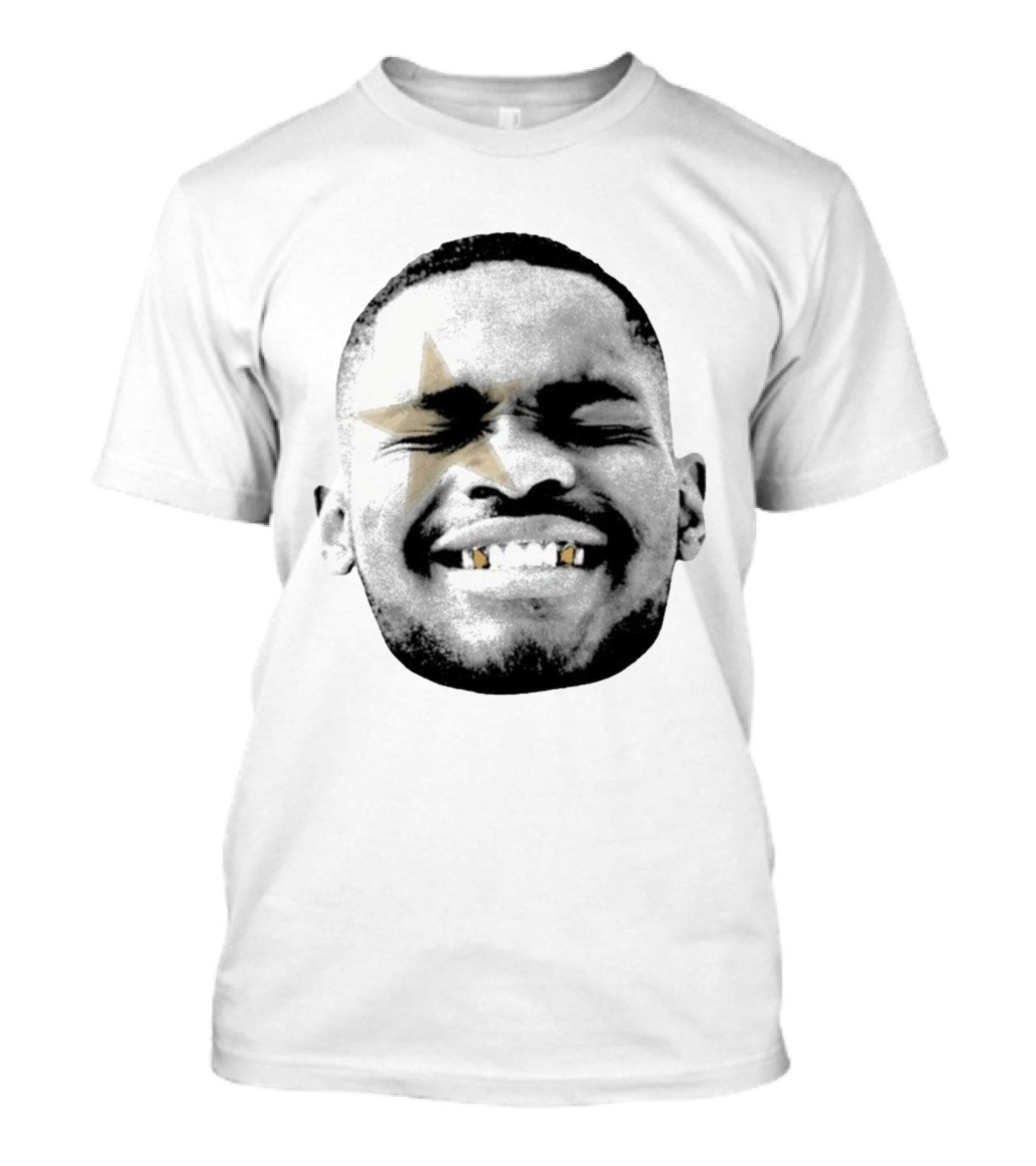 Santan Dave Star Face Grin Icon Gold Teeth T-Shirt