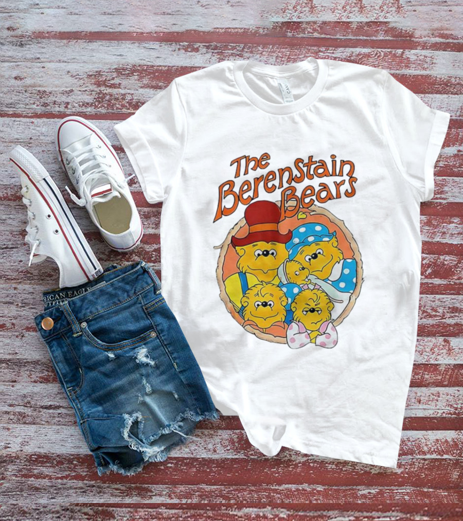 The Berenstain Bears Family Cartoon Nostalgia Vintage Style T-Shirt