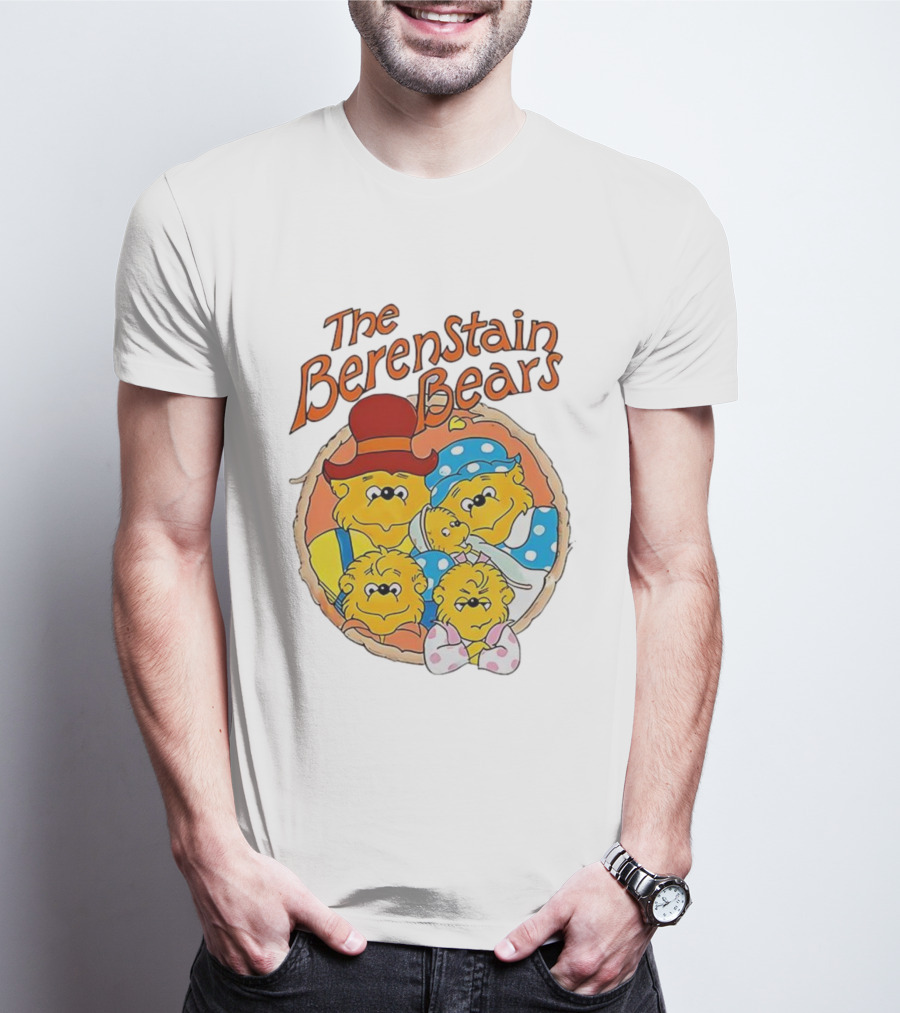 The Berenstain Bears Family Cartoon Nostalgia Vintage Style T-Shirt