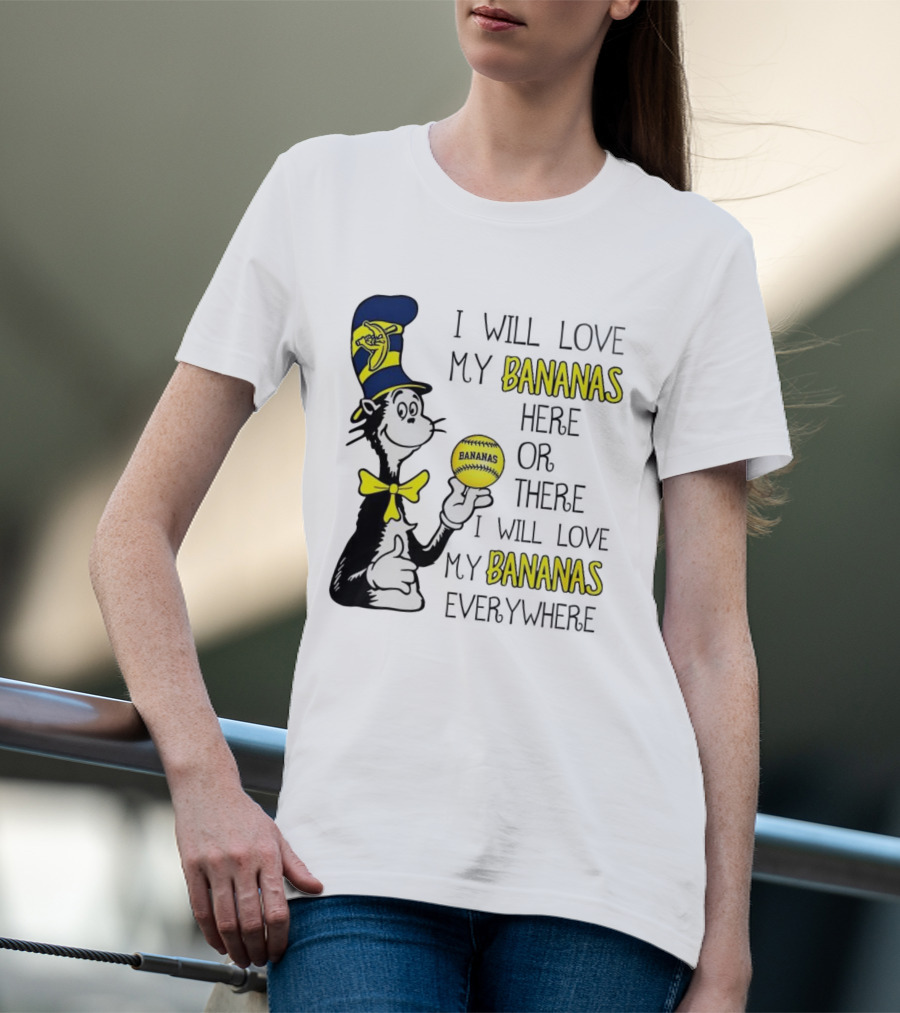 The Cat In The Hat Bananas Love My Bananas Everywhere T-Shirt