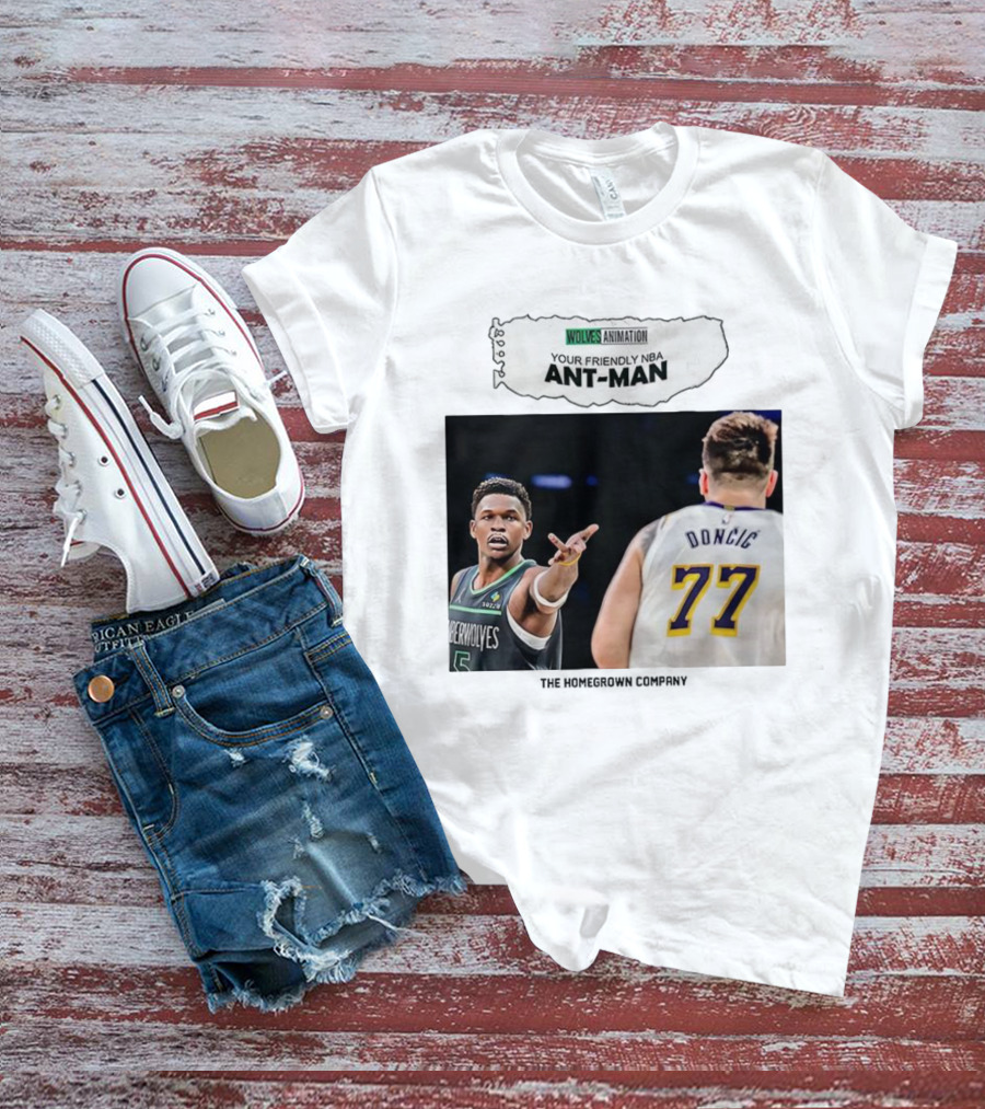 Wolves Animation Your Friendly NBA Ant-Man Dončić 77 T-Shirt