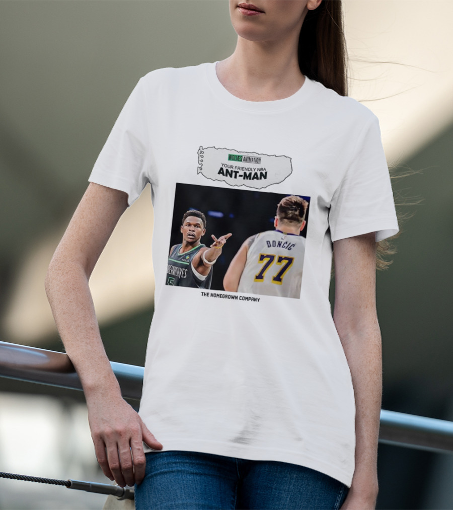 Wolves Animation Your Friendly NBA Ant-Man Dončić 77 T-Shirt