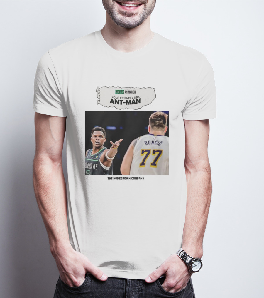 Wolves Animation Your Friendly NBA Ant-Man Dončić 77 T-Shirt
