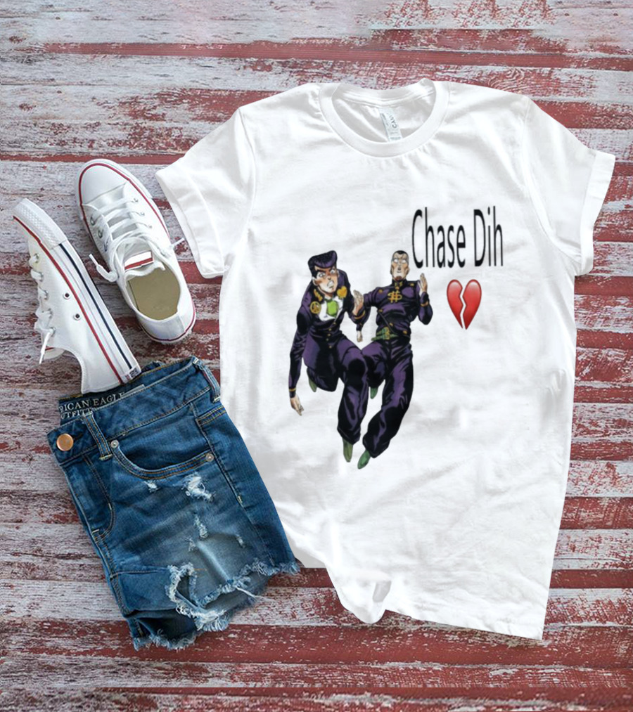 Jojo's Bizarre Adventure Chase Dih Heart Broken Iconic Characters Jump Action T-Shirt