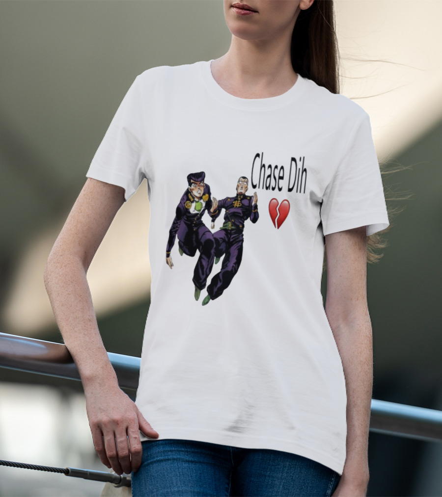 Jojo's Bizarre Adventure Chase Dih Heart Broken Iconic Characters Jump Action T-Shirt