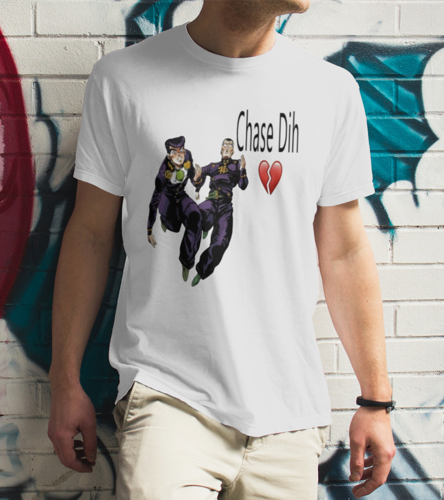 Jojo's Bizarre Adventure Chase Dih Heart Broken Iconic Characters Jump Action T-Shirt
