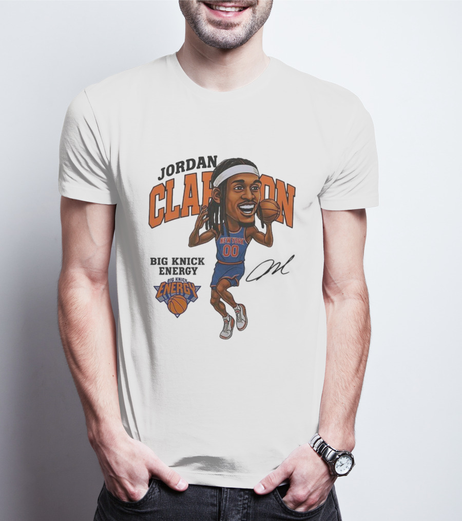 Jordan Clarkson New York 00 Energy Knicks Basketball T-Shirt