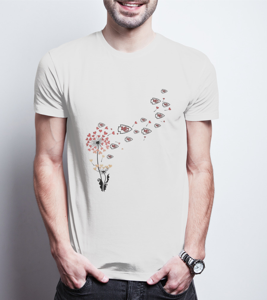 Kansas City Chiefs NFL Dandelion Football Lover Fan Apparel T-Shirt