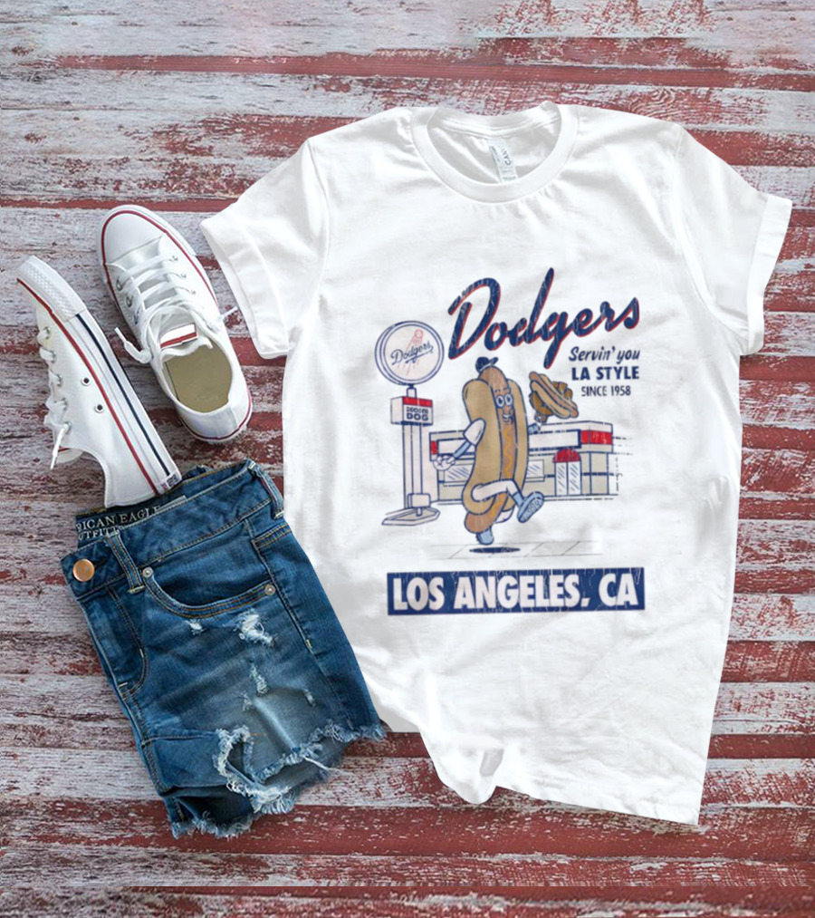 Los Angeles Dodgers Deli Dog Specialty Los Angeles CA Since 1962 T-Shirt