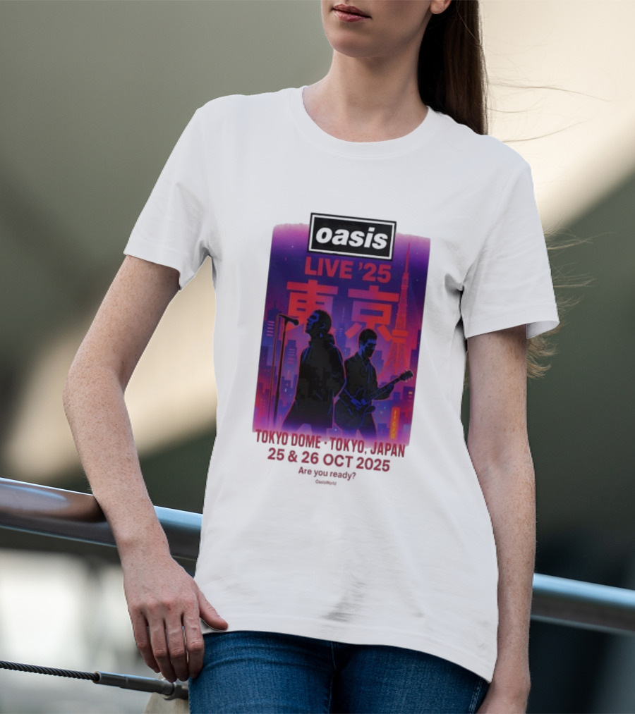Oasis Live 2025 Tokyo Concert At Tokyo Dome October 25-26 Japan T-Shirt