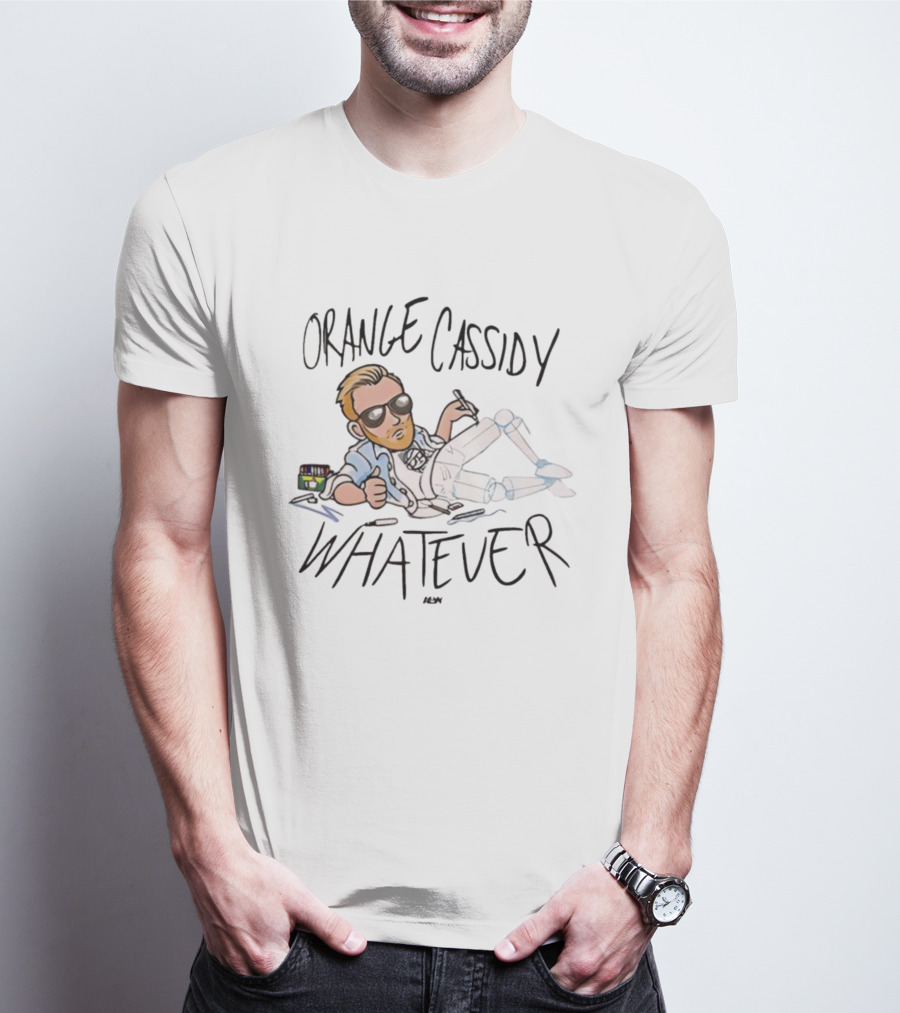 Orange Cassidy Whatever Relaxed Attitude Character T-Shirt