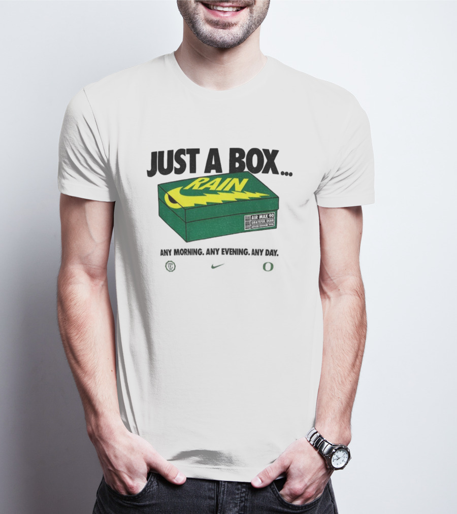 Just A Box Air Max 90 Grateful Dead Rain Box Of Rain T-Shirt