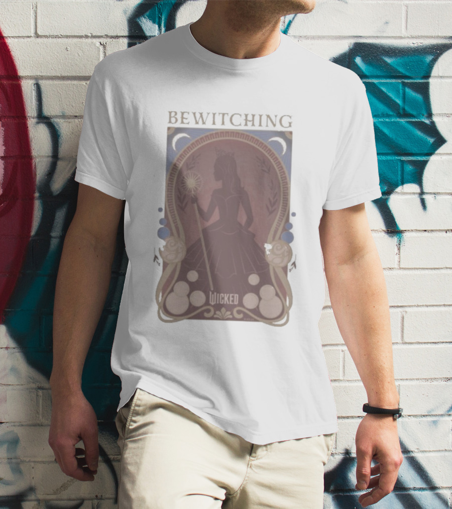 Bewitching Wicked Silhouette With Magical Wand And Crown T-Shirt
