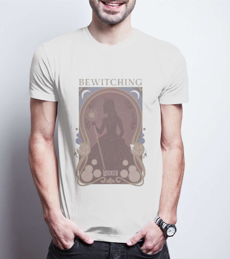 Bewitching Wicked Silhouette With Magical Wand And Crown T-Shirt