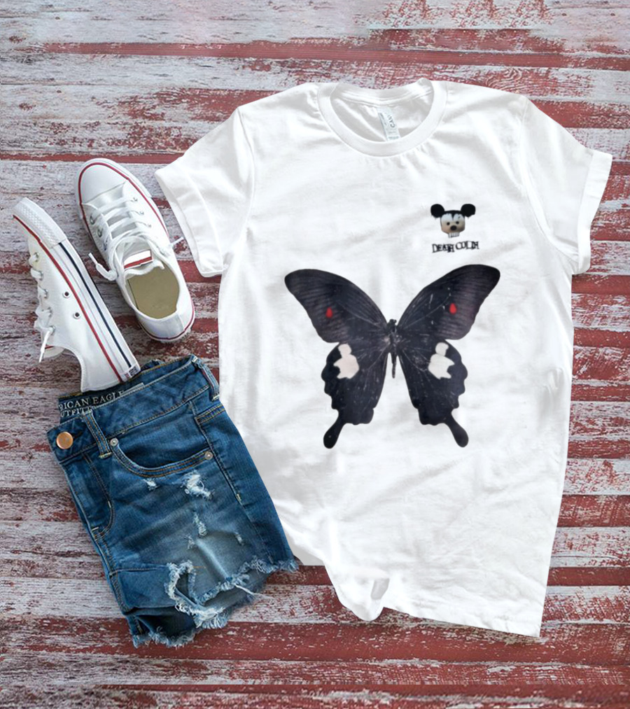 Cold Dead Butterfly Mouse Skull T-Shirt