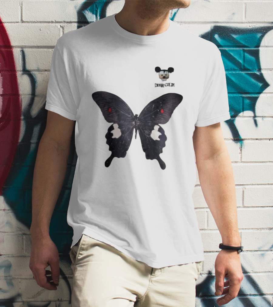 Cold Dead Butterfly Mouse Skull T-Shirt