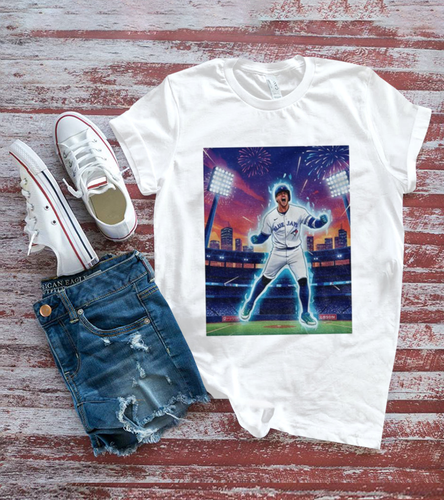 George Springer Blue Jays Fireworks Stadium Celebration Springer Dinger T-Shirt