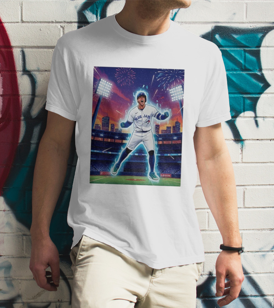George Springer Blue Jays Fireworks Stadium Celebration Springer Dinger T-Shirt