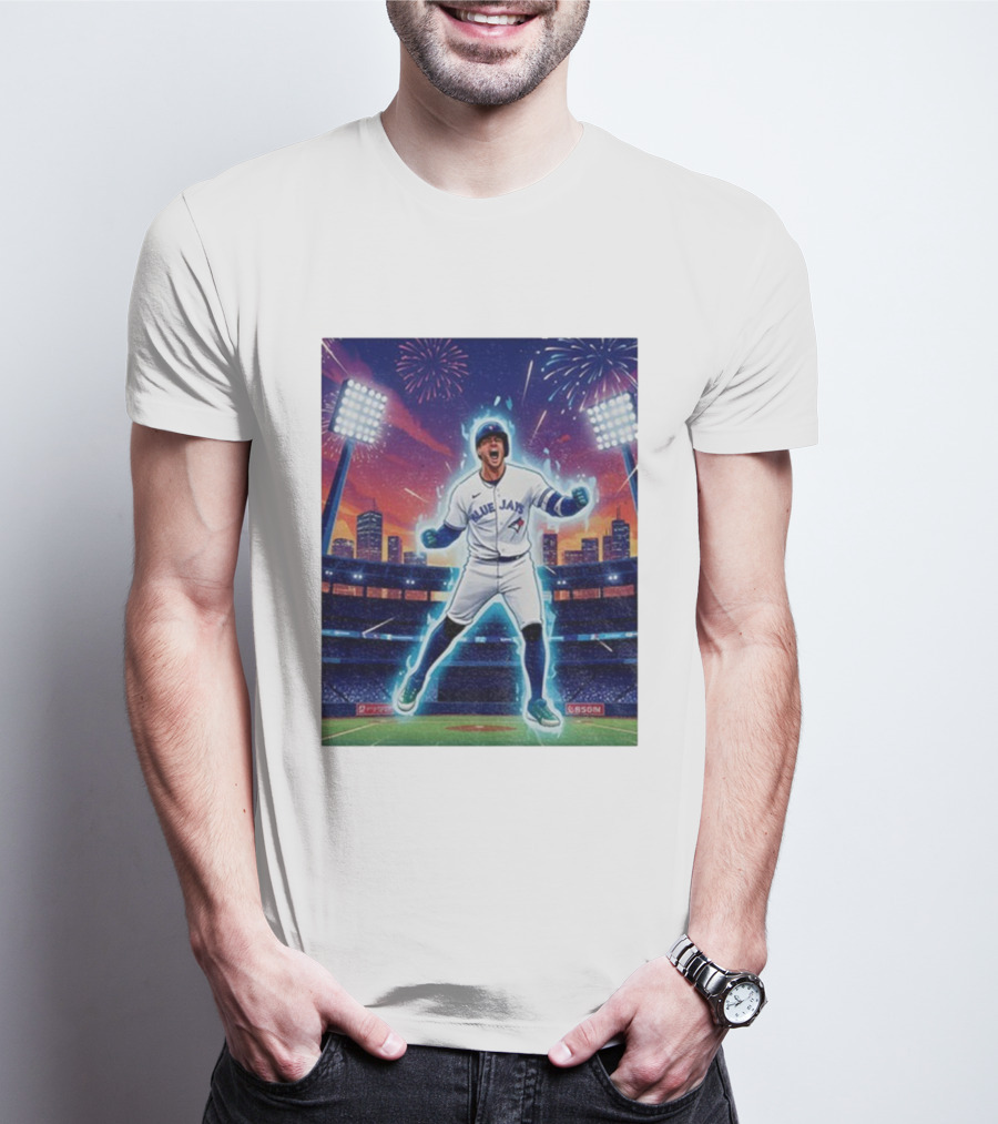 George Springer Blue Jays Fireworks Stadium Celebration Springer Dinger T-Shirt