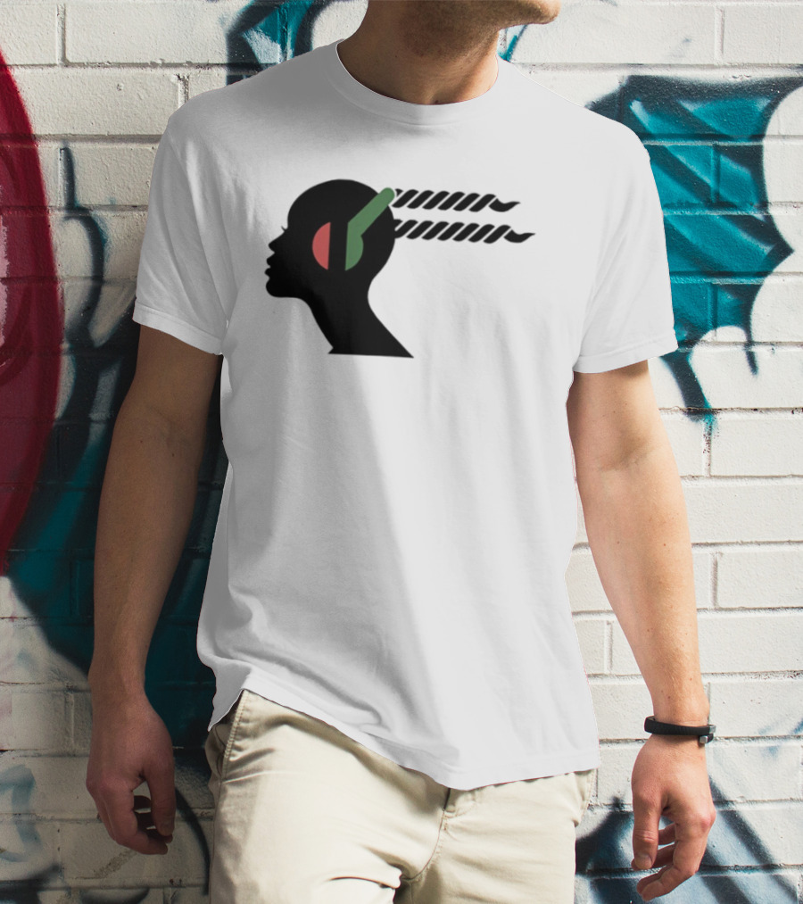 Jeffrey Wright Highest 2 Lowest Stackin’ Hits Records Silhouette With Headphones T-Shirt