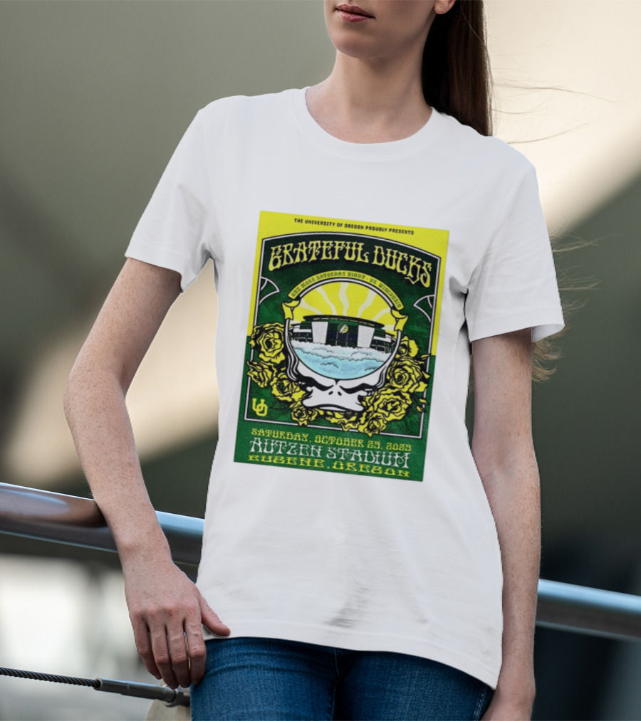 University Of Oregon Grateful Ducks One More Saturday Night Vs Wisconsin October 25 2025 Autzen Stadium Eugene T-Shirt