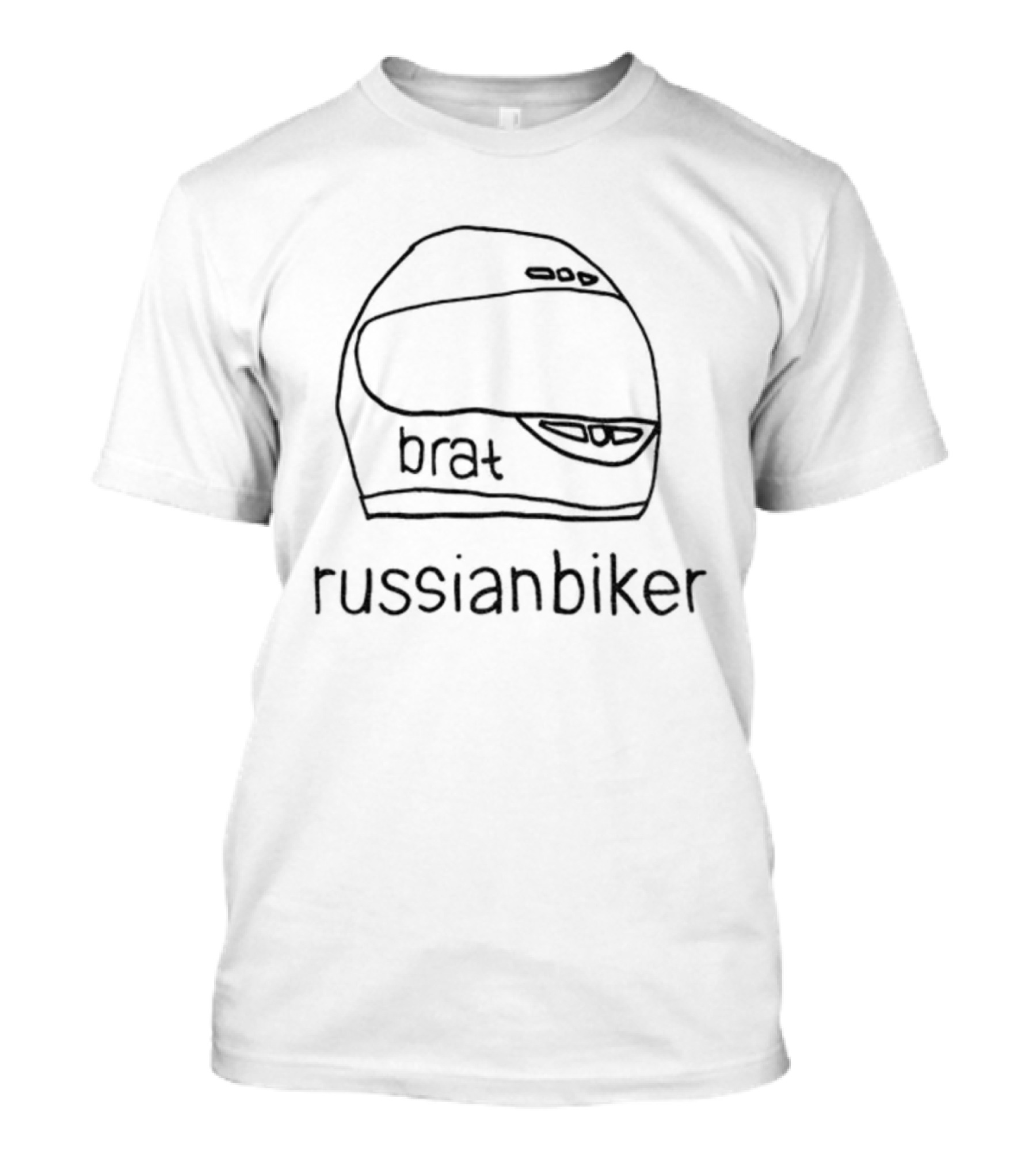 Brat Russianbiker Charli XCX Helmet Icons T-Shirt