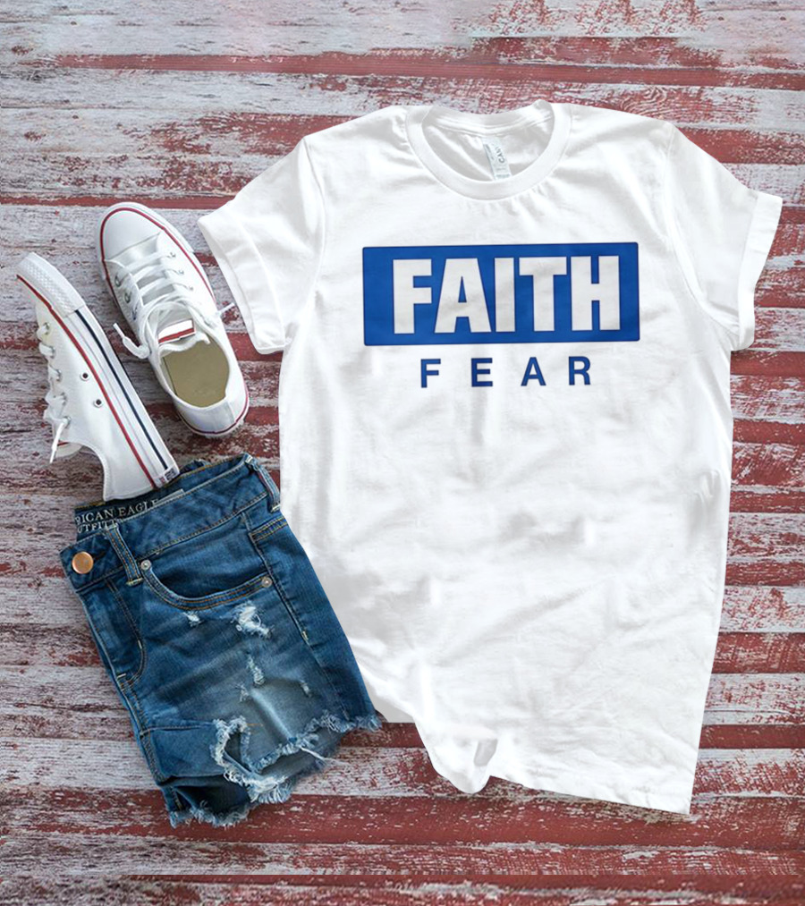 FAITH Over Fear Bold Block Lettering T-Shirt