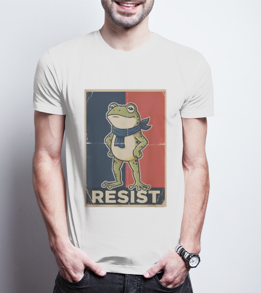 Resist Frog Stand No Kings Day T-Shirt