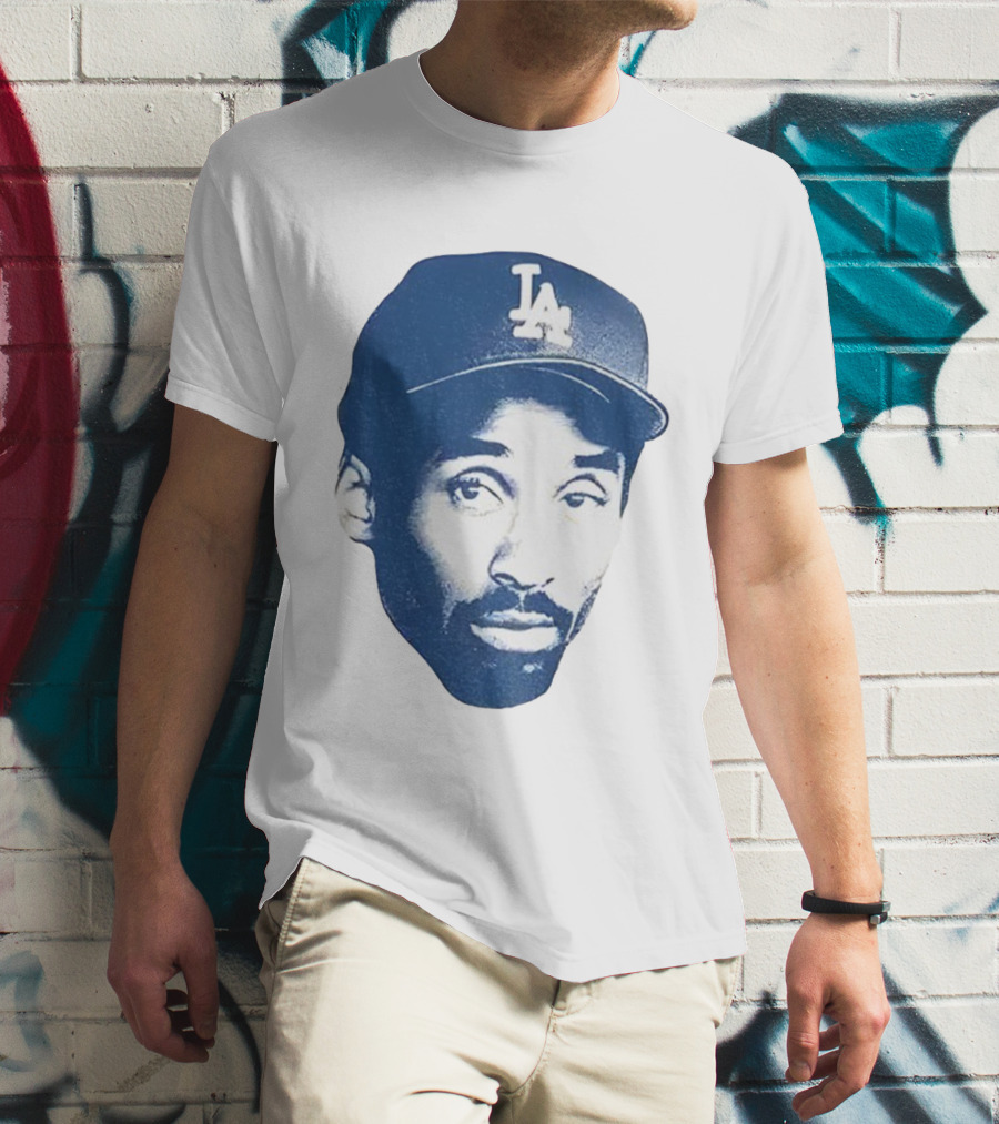 Kobe Bryant Los Angeles Dodgers MLB Vintage Big Face T-Shirt