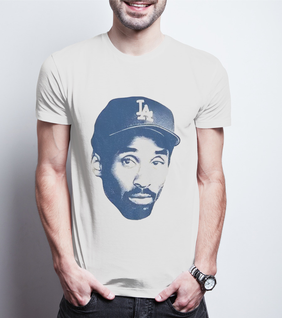 Kobe Bryant Los Angeles Dodgers MLB Vintage Big Face T-Shirt