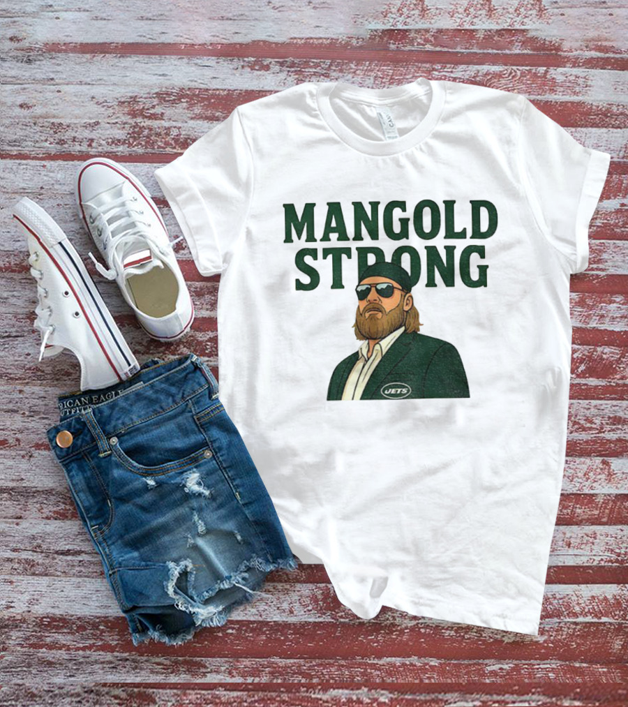 Mangold Strong New York Jets Nick Mangold Tribute T-Shirt