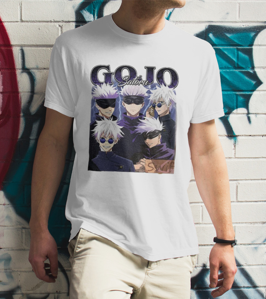 Gojo Satoru Jujutsu Kaisen Characters Anime Manga Fans T-Shirt