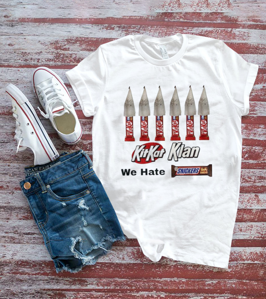 KKK Kitkat Klan We Hate Snickers Meme T-Shirt
