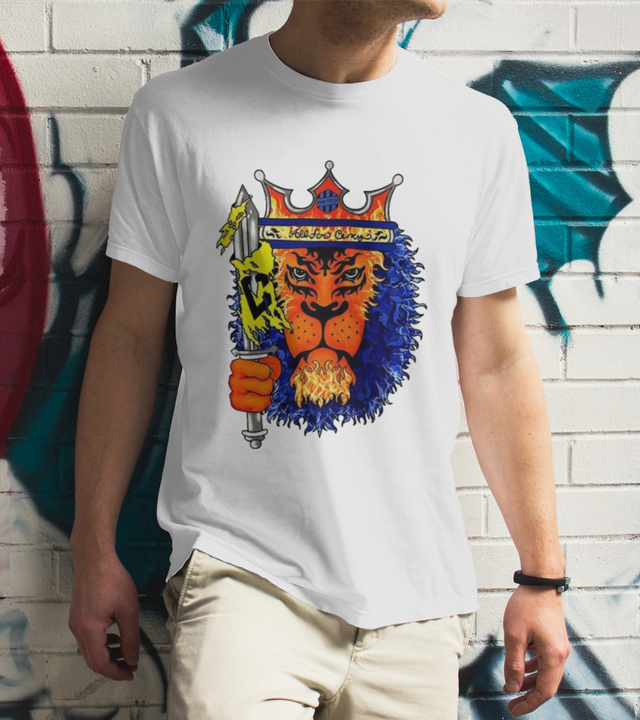 All For Cincy Lion Sword The Pride Crown Flame T-Shirt
